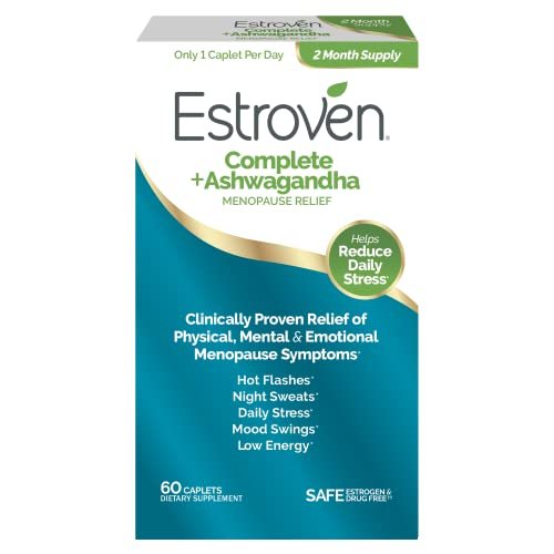 Estroven Complete + Ashwagandha Multi-Symptom Menopause Supplement