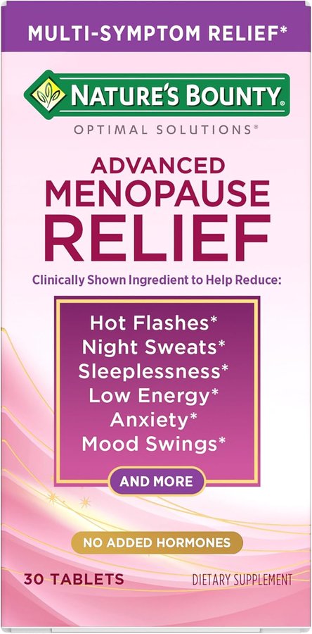 Nature's Bounty Optimal Solutions Advanced Menopause Relief Supplement